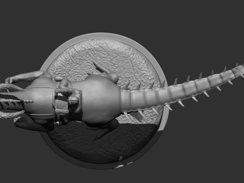 Hybrid Dino Model Cetak 3D