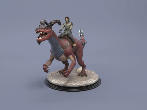 Hybrid Dino 3D Print Model