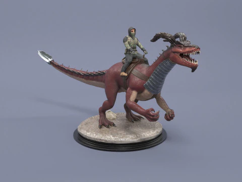 Hybrid Dino 3D Print Model