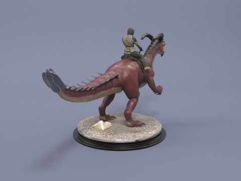 Hybrid Dino Model Cetak 3D