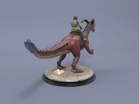 Hybrid Dino 3D Print Model