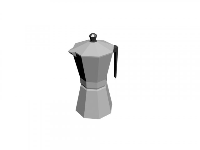 Coffee maker - cafetera Model 3D .c4d .max .obj .3ds .fbx .stl .blend 