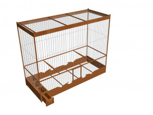 Bird cage jaula de aves pjaros 3D Model