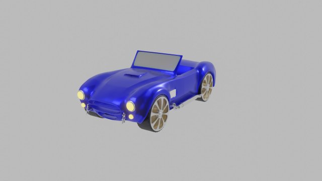 Shelby Cobra 3D Model .c4d .max .obj .3ds .fbx .stl .blend 