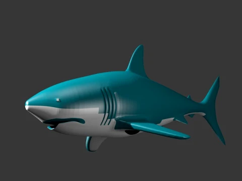 Shark tiburn 3D Modell