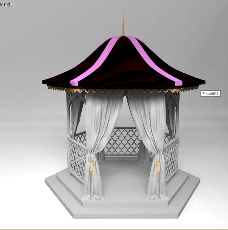 BESEDKA 3D Model .c4d .max .obj .3ds .fbx .stl .blend 