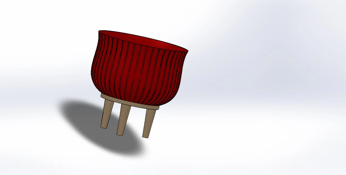 Flowerpot 3D Model .c4d .max .obj .3ds .fbx .stl .blend 