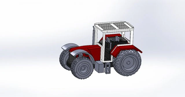 Trator Modelo 3D .c4d .max .obj .3ds .fbx .stl .blend 