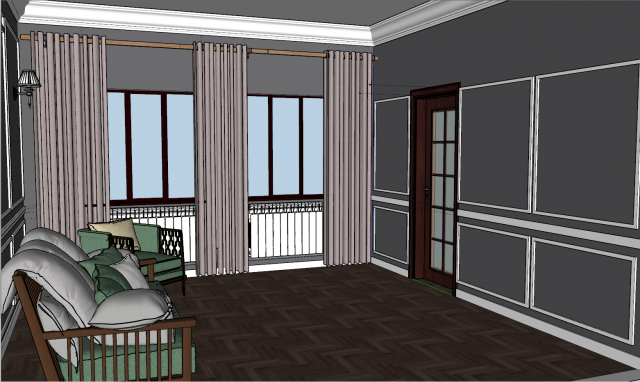 Living room design 3D 모델 .c4d .max .obj .3ds .fbx .stl .blend 