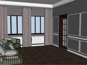Living room design 3D 模型