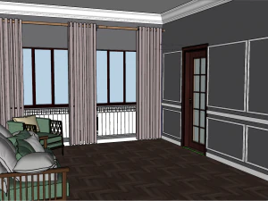 dise&ntilde;o de sala de estar Modelo 3D