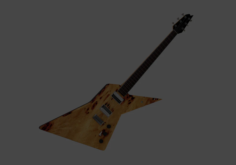 Guitara 3D Model .c4d .max .obj .3ds .fbx .stl .blend 
