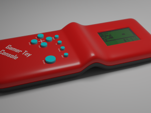 Retro Tetris Console 3D Model
