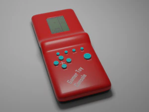 Retro Tetris Console 3D Model