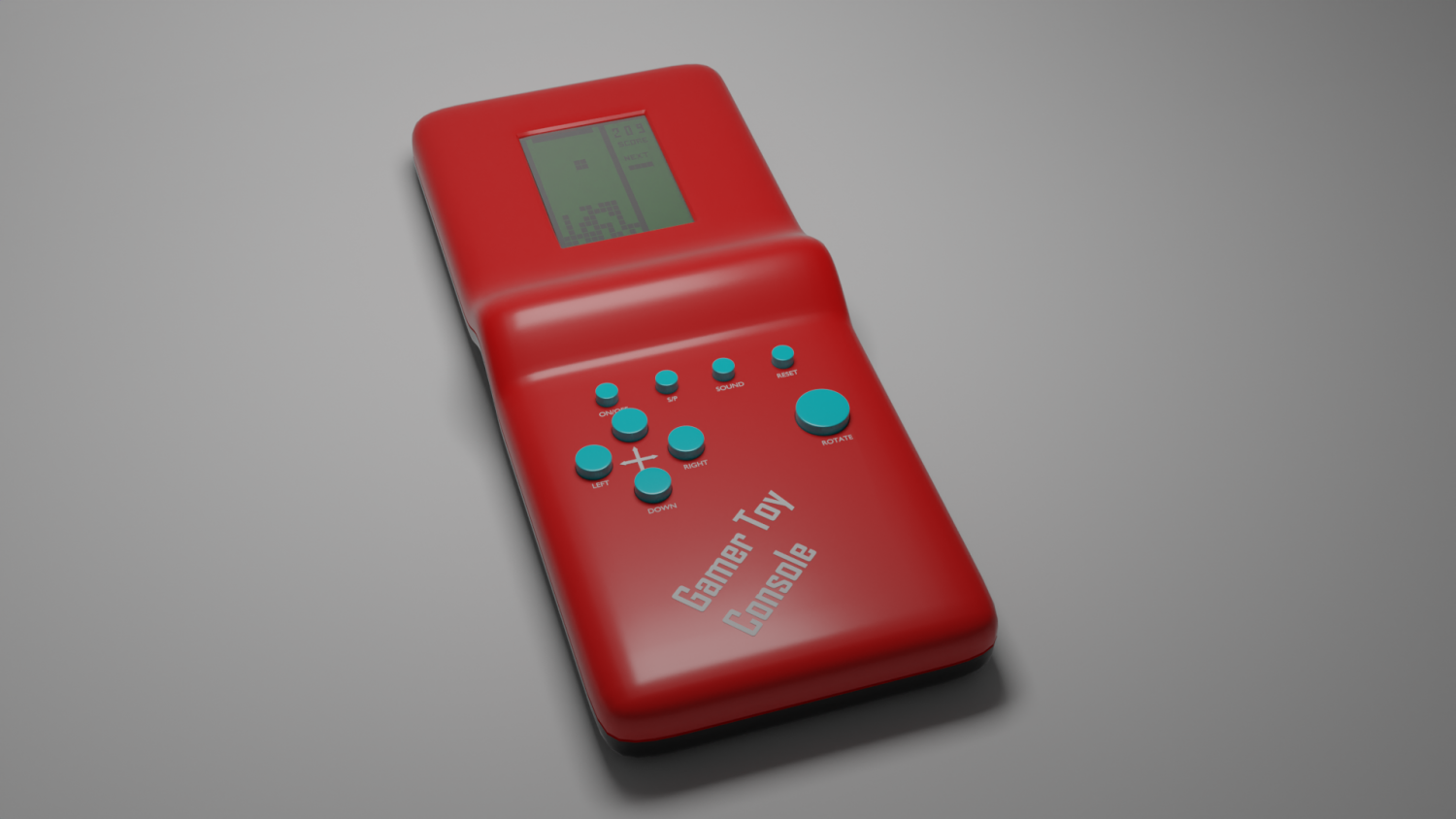 Retro Tetris Console 3D Model in Toys 3DExport