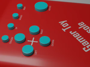 Retro Tetris Console 3D Model