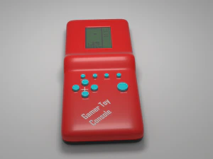 Retro Tetris Console 3D Model
