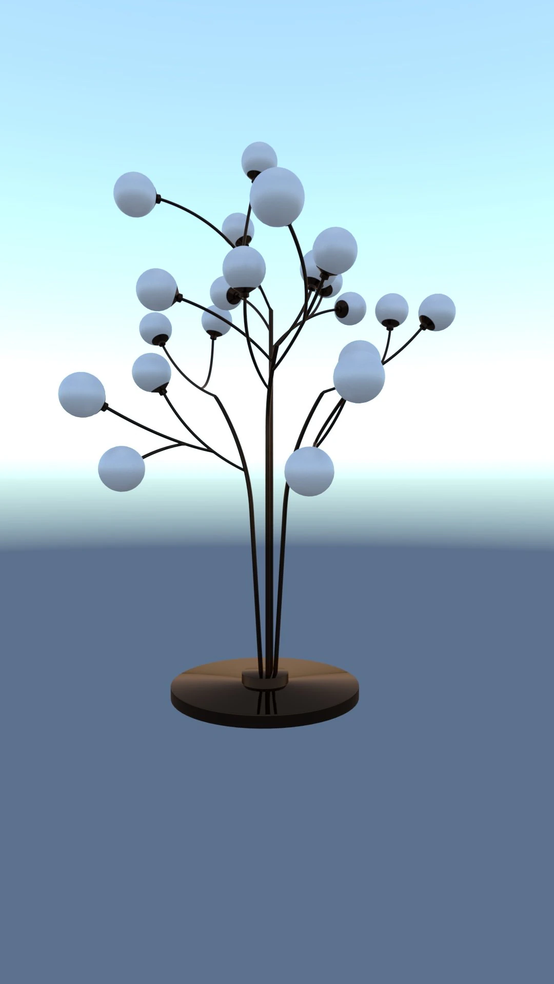 Tree lamp 3D Model .c4d .max .obj .3ds .fbx .stl .blend