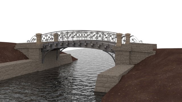 Bridge Modelo 3D .c4d .max .obj .3ds .fbx .stl .blend 