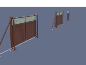 Sliding gates 3D Модель