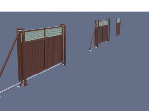 Відкатні ворота 3D Модель