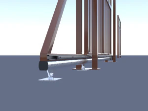 Sliding gates 3D Model