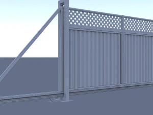 Sliding gates 3D Model