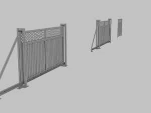 Sliding gates 3D Model
