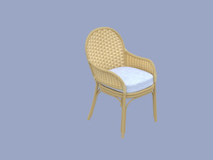 Wicker chair Modelo 3D