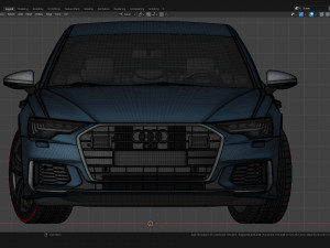 Audi S6 Sedan 2019 3Dモデル