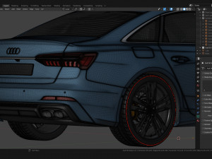 Audi S6 Sedan 2019 3Dモデル