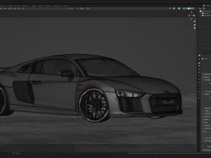 Audi R8 V10 Plus 2016 3D Model