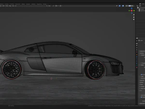 Audi R8 V10 Plus 2016 3D Model