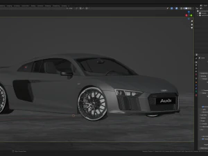 Audi R8 V10 Plus 2016 3D Model