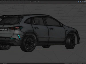 Mercedes-Benz GLA45 S AMG 2021 3D Model