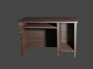 Wooden desk 3D Model