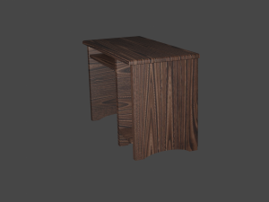 Wooden desk 3Dモデル