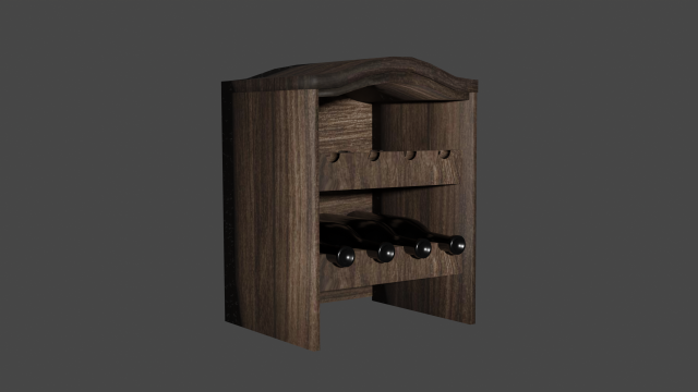 Wine holder Modello 3D .c4d .max .obj .3ds .fbx .stl .blend 