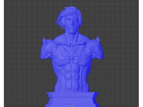 Raiden Bust Metalowa przekładnia wznosząca się STL Model do druku 3D