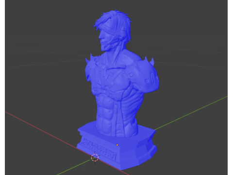 Raiden Bust Metal gear rising STL 3D Print Model