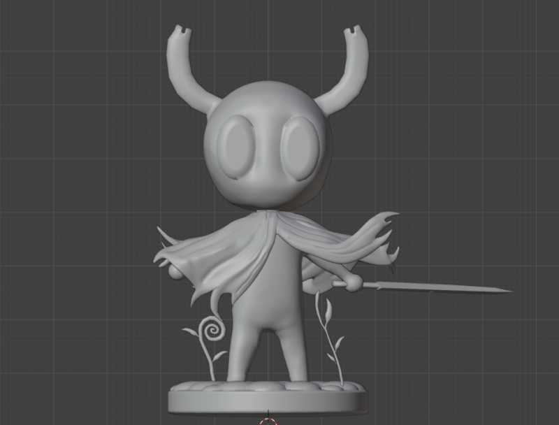 Hollow knight figure 3D प्रिंट मॉडल .c4d .max .obj .3ds .fbx .stl .blend 