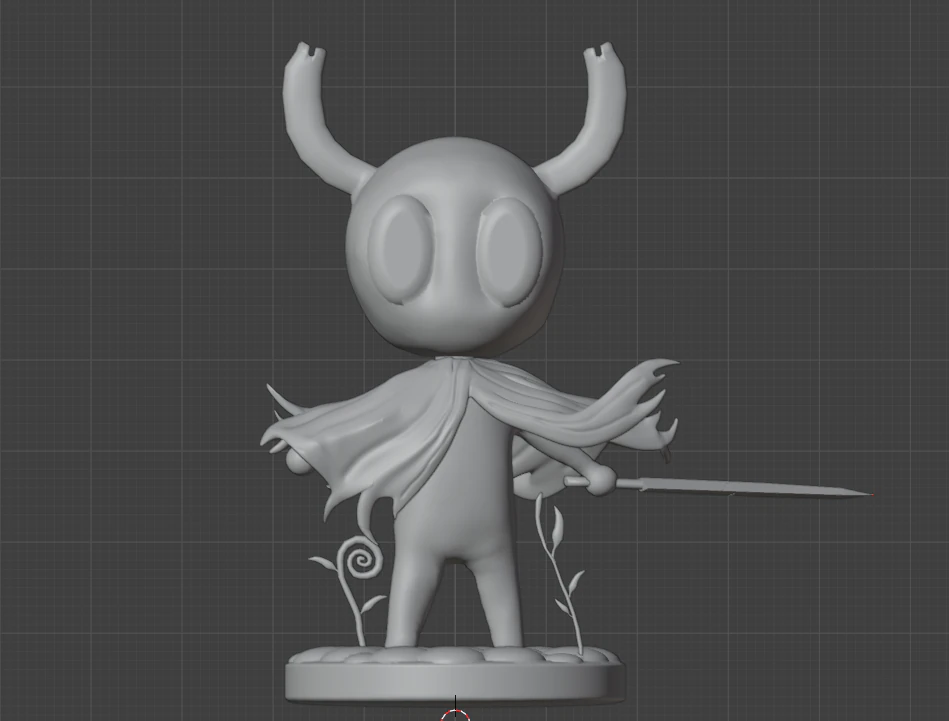Hollow knight figure 3D Print Model .c4d .max .obj .3ds .fbx .stl .blend