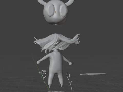 Hollow knight figure 3D Print Model