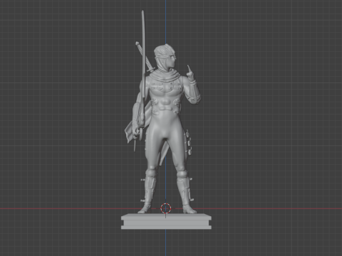 Ryu Hayabusa Ninja gaiden 2 figure Model do druku 3D