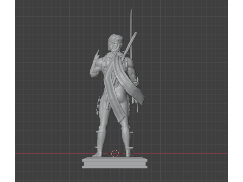 Ryu Hayabusa Ninja gaiden 2 figure Model Cetak 3D