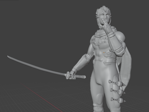 Ryu Hayabusa Ninja gaiden 2 figure Model Cetak 3D
