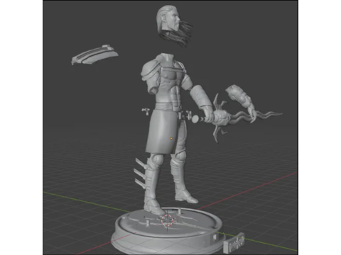 Kain figure Blood omen 2 Model Cetak 3D