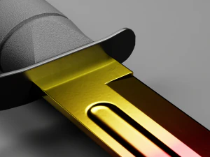 Combat Knife KA-BAR Low-poly Collection 3D Model