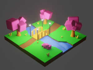 Mini Garden No 1 3Dモデル