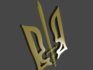 Emblem of Ukraine Modelo 3D